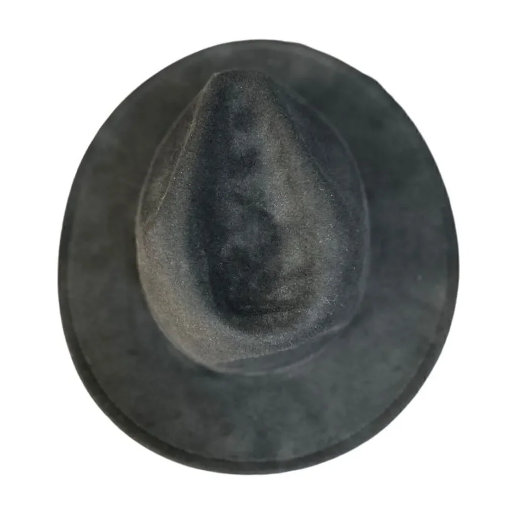 Universal thread black brim hat fedora size S/M